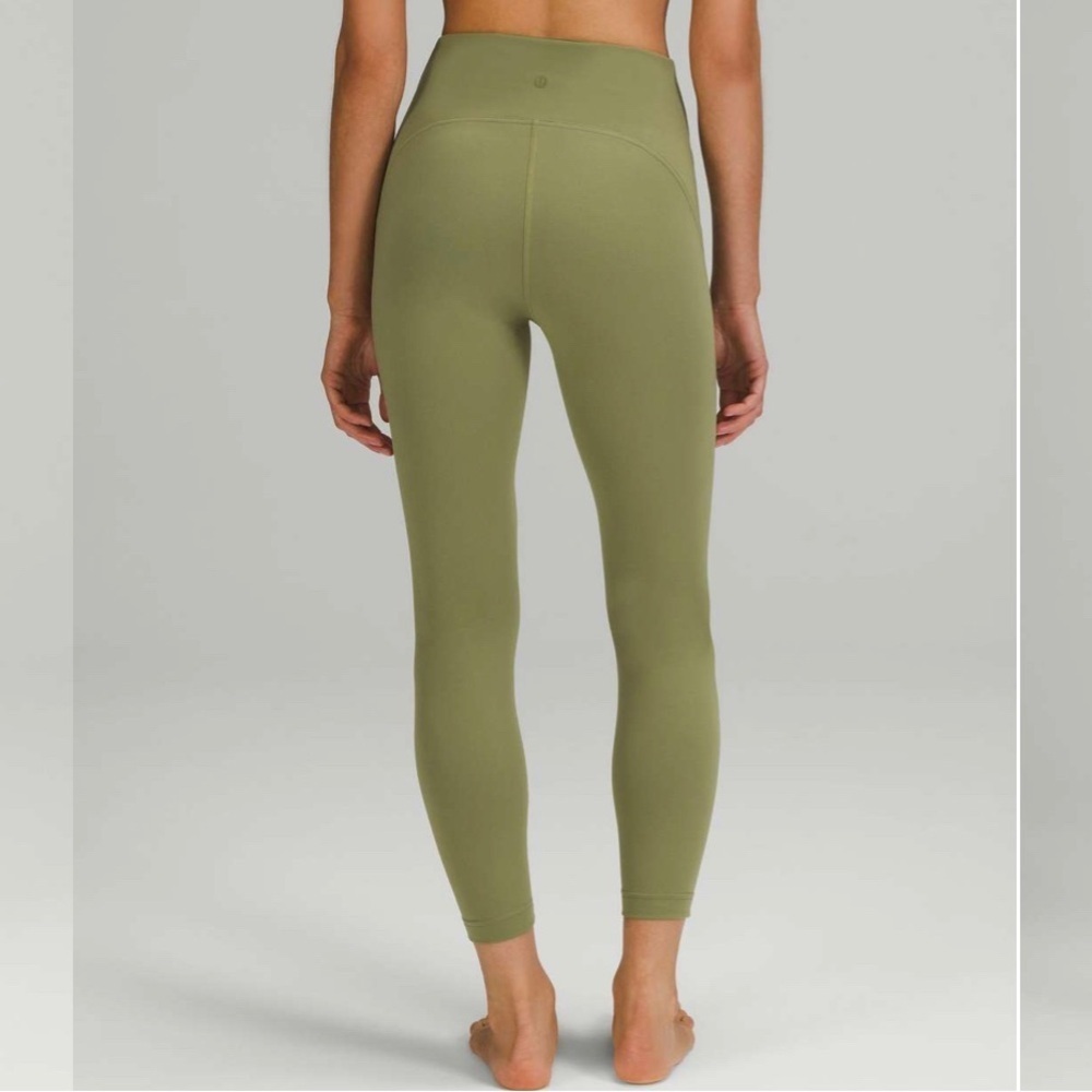 Lululemon Instill High Rise Tight Cropped 25" Inseam Bronze Green Size 4